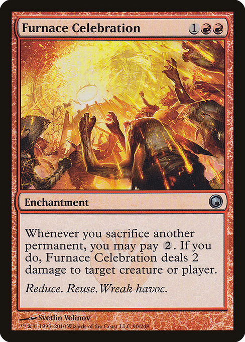 Furnace Celebration - Scars of Mirrodin #90 Magic: The Gathering card image