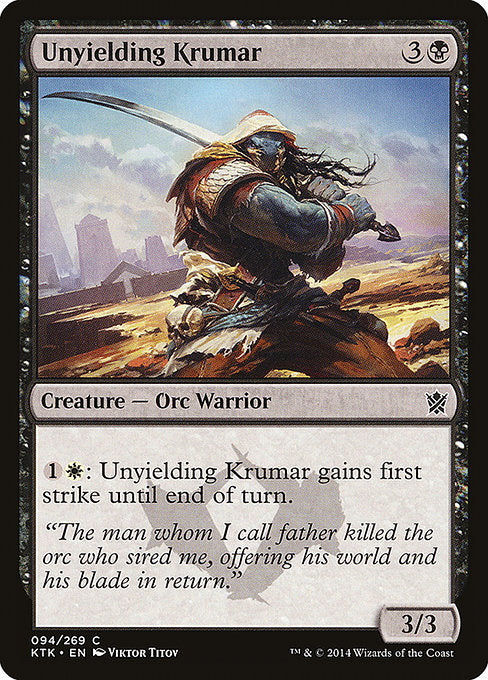 Unyielding Krumar - Khans of Tarkir #94
