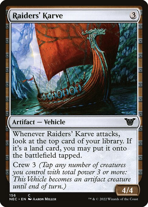 Raiders' Karve - Neon Dynasty Commander #156