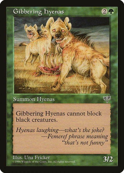 Gibbering Hyenas - Mirage #219