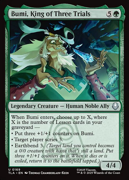 Bumi, King of Three Trials Avatar: The Last Airbender Magic: The Gathering card image