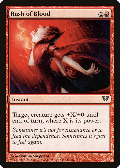 Rush of Blood Avacyn Restored Magic: The Gathering card image