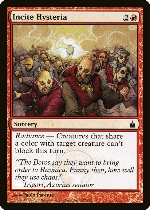 Incite Hysteria - Ravnica: City of Guilds #132