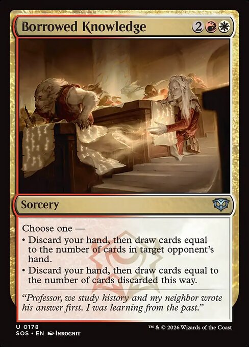 Borrowed Knowledge Secrets of Strixhaven Magic: The Gathering card image
