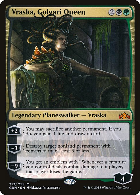 Vraska, Golgari Queen - Guilds of Ravnica #213
