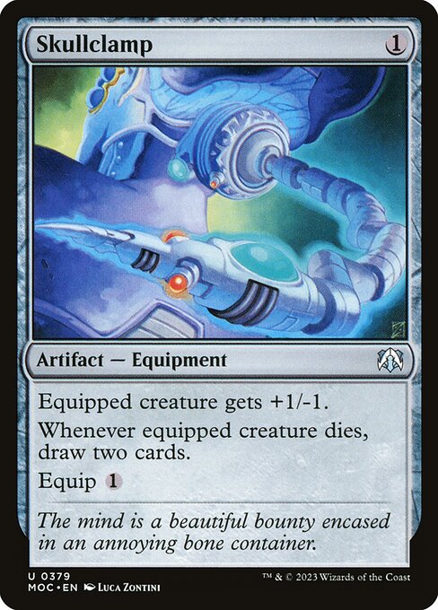 Skullclamp March of the Machine Commander Magic: The Gathering card image