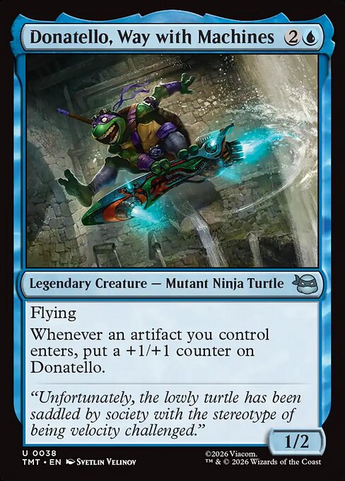 Donatello, Way with Machines Teenage Mutant Ninja Turtles Magic: The Gathering card image