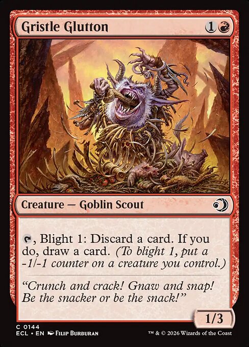 Gristle Glutton Lorwyn Eclipsed Magic: The Gathering card image