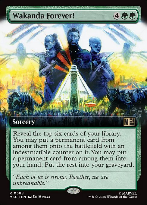 Wakanda Forever! Marvel Super Heroes Commander Magic: The Gathering card image