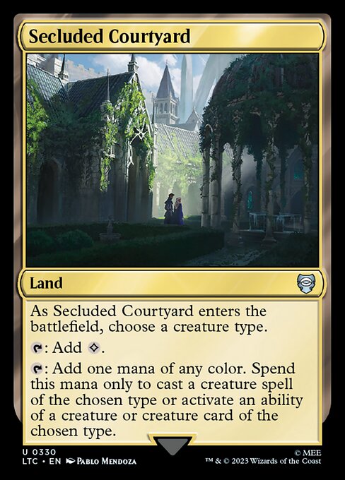 Secluded Courtyard - Tales of Middle-earth Commander #330