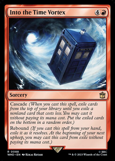 Into the Time Vortex Doctor Who Magic: The Gathering card image