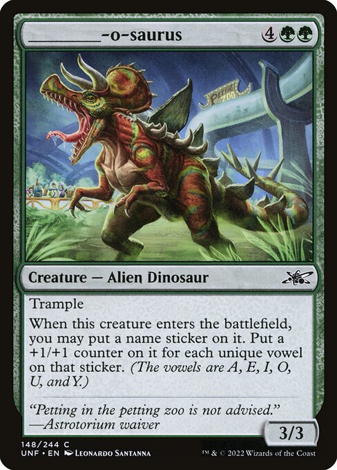 _____-o-saurus - Unfinity #148 - Near Mint - Non-Foil