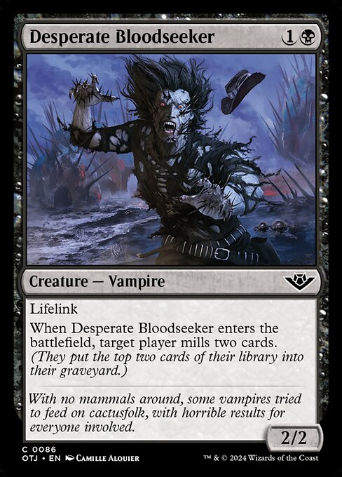 Desperate Bloodseeker Outlaws of Thunder Junction Magic: The Gathering card image