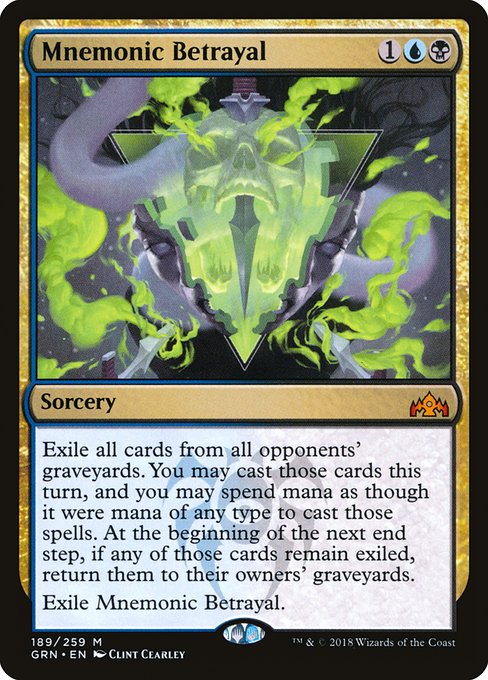 Mnemonic Betrayal - Guilds of Ravnica #189