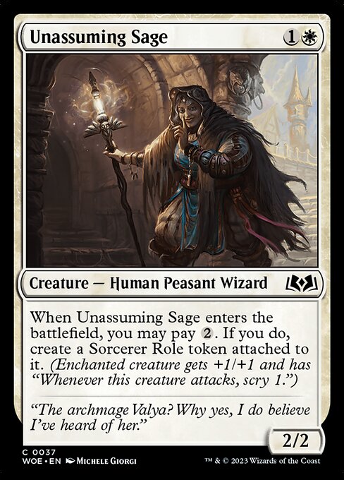Unassuming Sage - Wilds of Eldraine #37