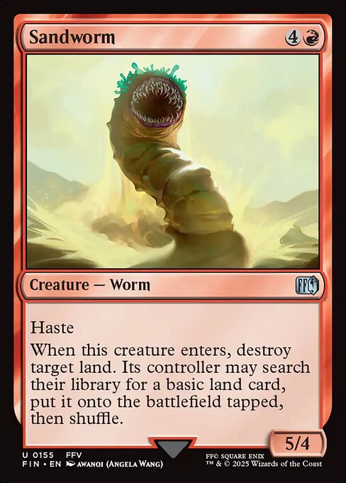 Sandworm - Final Fantasy #155 Magic: The Gathering card image