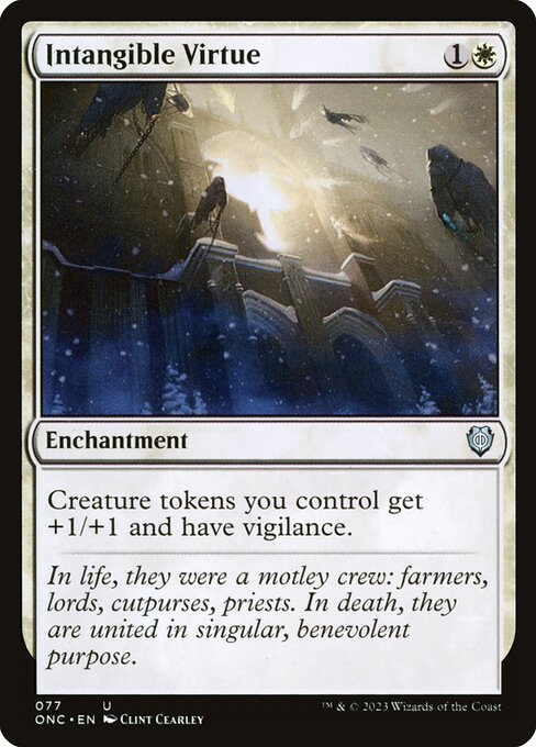Intangible Virtue - Phyrexia: All Will Be One Commander #77