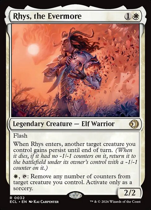 Rhys, the Evermore Lorwyn Eclipsed Magic: The Gathering card image