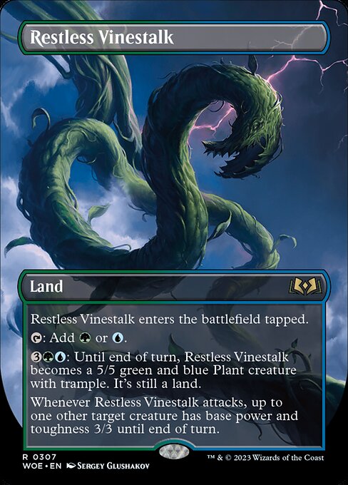 Restless Vinestalk Wilds of Eldraine Magic: The Gathering card image