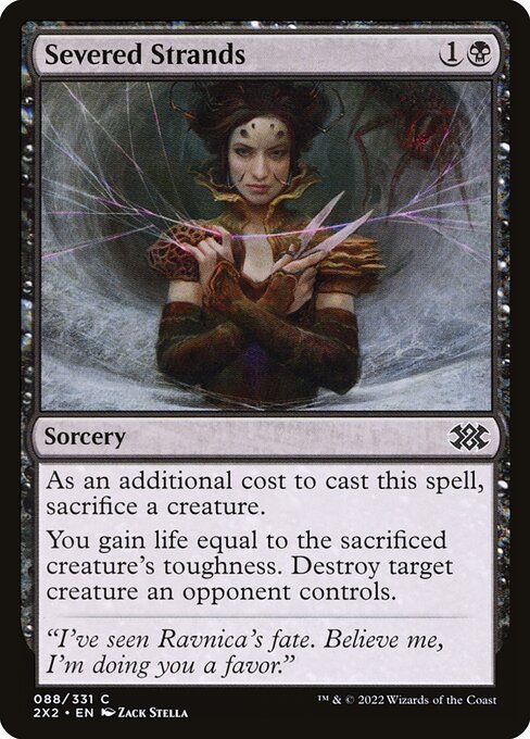 Severed Strands - Double Masters 2022 #88 - Near Mint - Foil