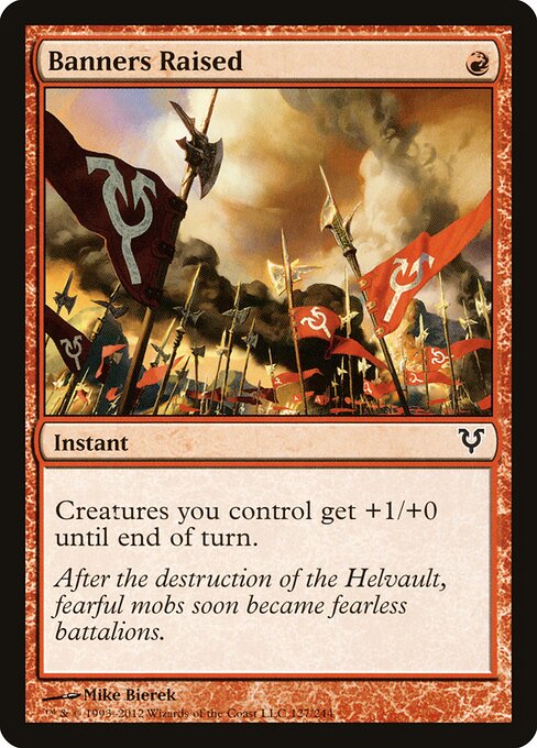 Banners Raised Avacyn Restored Magic: The Gathering card image