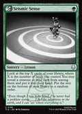 Seismic Sense - Avatar: The Last Airbender #195 Magic: The Gathering card image