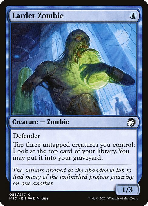 Larder Zombie Innistrad: Midnight Hunt Magic: The Gathering card image