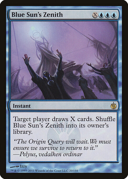 Blue Sun's Zenith Mirrodin Besieged Magic: The Gathering card image