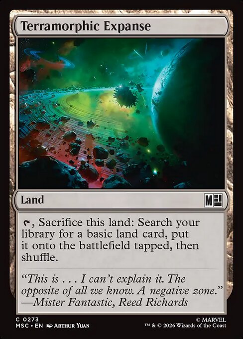 Terramorphic Expanse Marvel Super Heroes Commander Magic: The Gathering card image