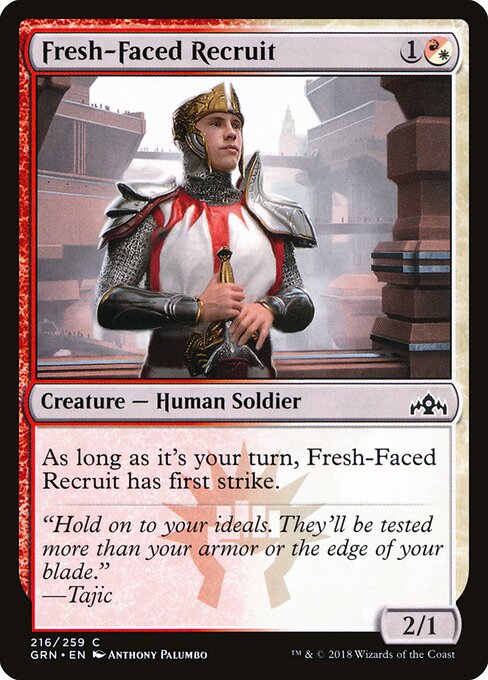 Fresh-Faced Recruit Guilds of Ravnica Magic: The Gathering card image