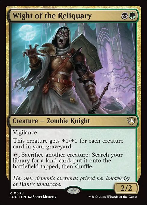 Wight of the Reliquary - Secrets of Strixhaven Commander #338