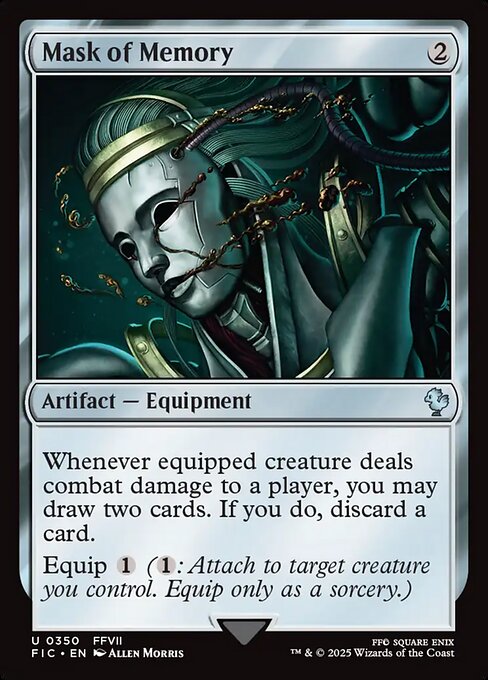 Mask of Memory Final Fantasy Commander Magic: The Gathering card image
