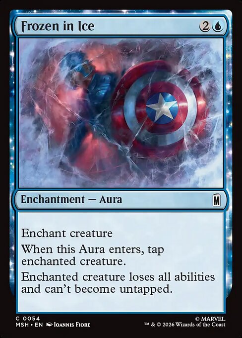 Frozen in Ice Marvel Super Heroes Magic: The Gathering card image