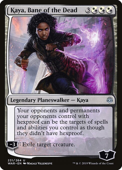 Kaya, Bane of the Dead War of the Spark Magic: The Gathering card image