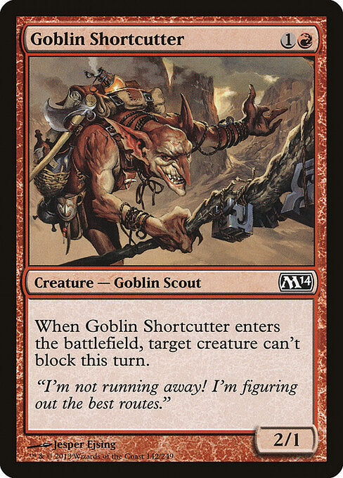 Goblin Shortcutter Magic 2014 Magic: The Gathering card image