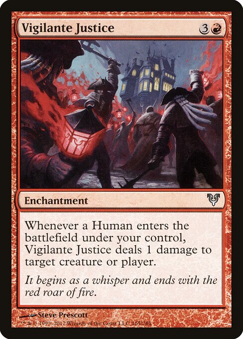 Vigilante Justice Avacyn Restored Magic: The Gathering card image