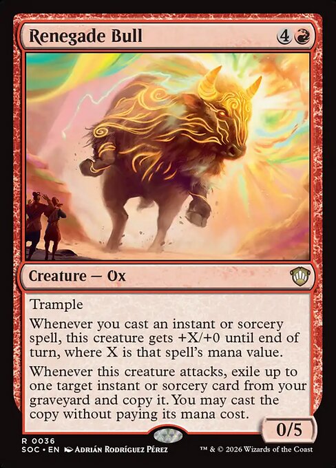 Renegade Bull - Secrets of Strixhaven Commander #36