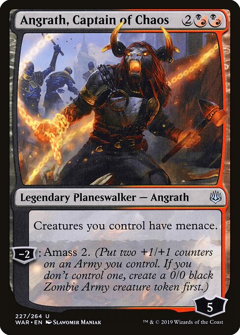 Angrath, Captain of Chaos War of the Spark Magic: The Gathering card image