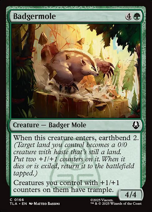 Badgermole - Avatar: The Last Airbender #166 Magic: The Gathering card image
