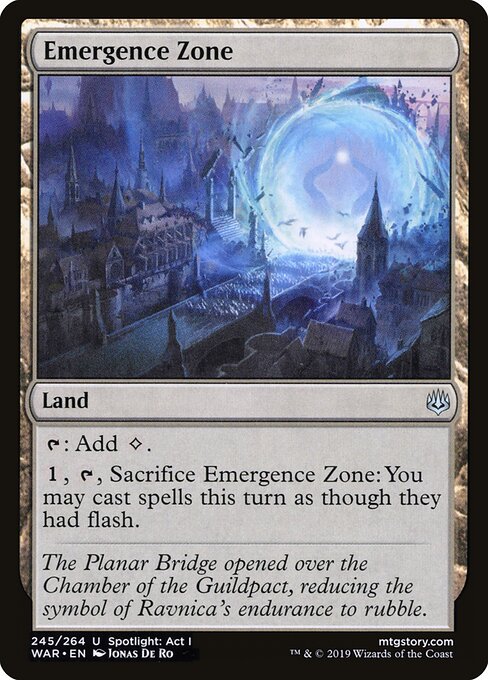 Emergence Zone War of the Spark Magic: The Gathering card image