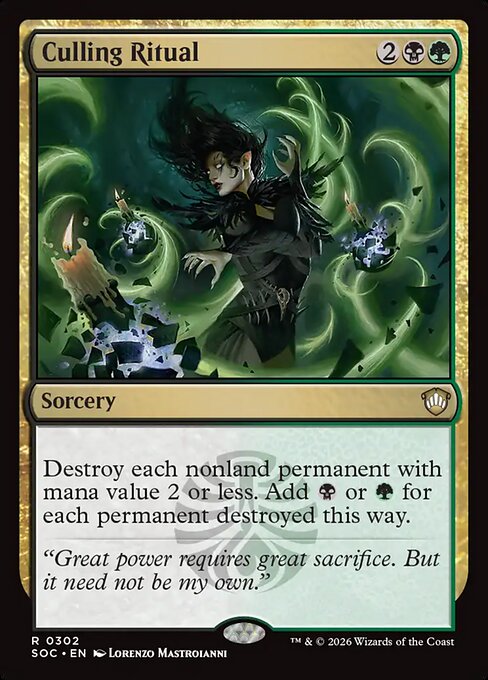 Culling Ritual - Secrets of Strixhaven Commander #302