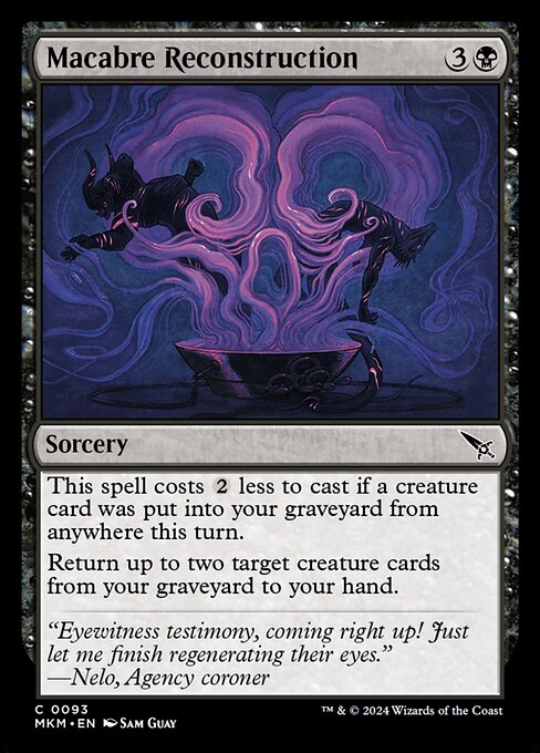 Macabre Reconstruction Murders at Karlov Manor Magic: The Gathering card image