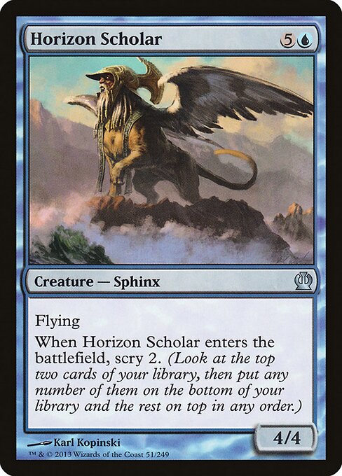 Horizon Scholar Theros Magic: The Gathering card image