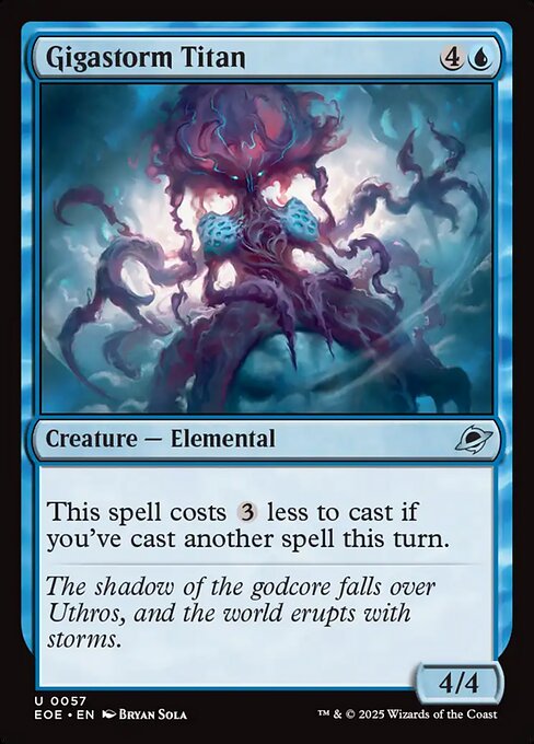 Gigastorm Titan Edge of Eternities Magic: The Gathering card image