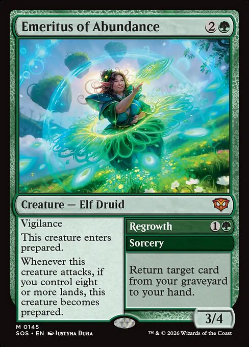 Emeritus of Abundance // Regrowth - Secrets of Strixhaven #145