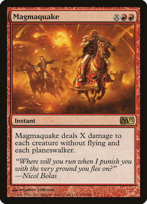 Magmaquake Magic 2013 Magic: The Gathering card image