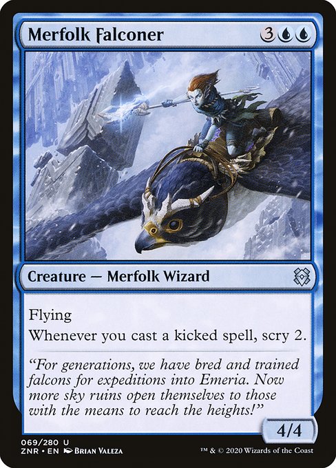 Merfolk Falconer - Zendikar Rising #69