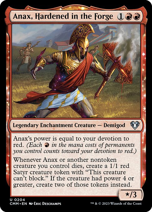 Anax, Hardened in the Forge - Commander Masters #204