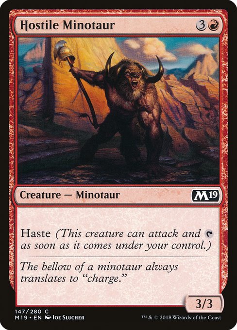 Hostile Minotaur - Core Set 2019 #147