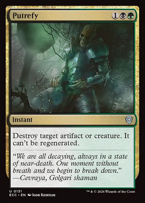 Putrefy - Lorwyn Eclipsed Commander #131